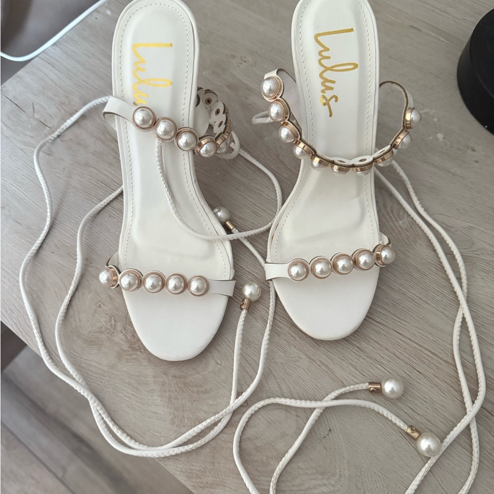 Lulu's  Pearl-Adorned Heels